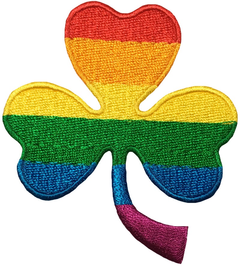 Papapatch Colorful Clover Leaf Lucky Luck Cute Rainbow Kids Applique Embroidered Sew on Iron on Patch (Iron-Clover-Colorful) - Image 3