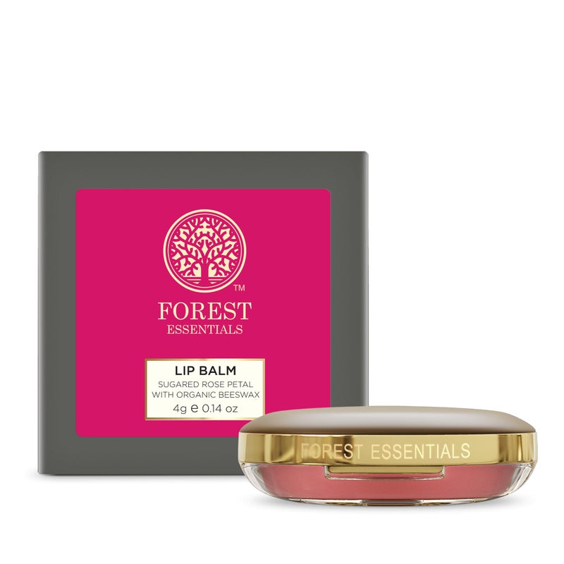 Forest Essentials Luscious Sugared Rose Petal Lip Balm, 4g - Image 1