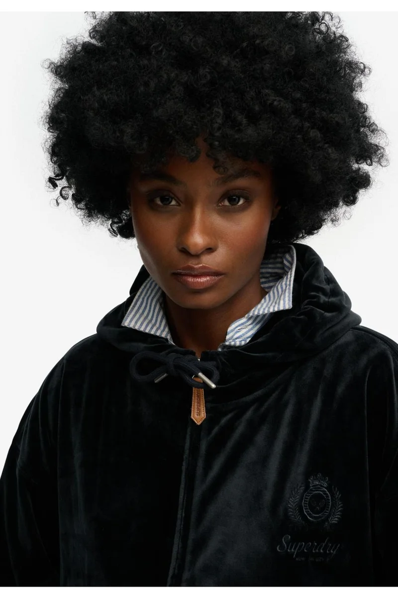 سوبر دراي Country Club Velour Zip Hoodie