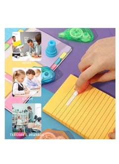 KASTWAVE Correction Tape Roller, Crafts Scrapbook Tape for School Study Teacher Reward Office Useful Gift Home Scrapbooking DIY Crafts Adhesive Dot Roller Applicators, Blue, Orange, Pink, Green (16 Pieces)  - Image 5