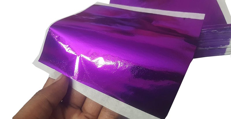 SUMERA WARQ Gold Foil Metallic Foil Paper Sheets Gilding Foil Imitation Leaf for DIY Art Crafts Furniture Decoration (Indigo) - Image 1