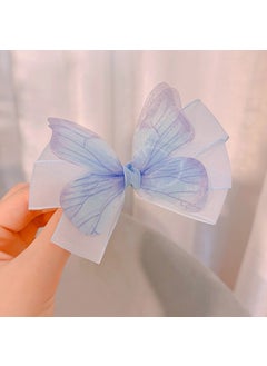 Animated Butterfly Clip with Floating Ribbons Blue Butterfly