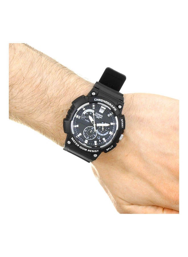 CASIO Resin Chronograph Watch MCW-200H-1AVDF - Image 2