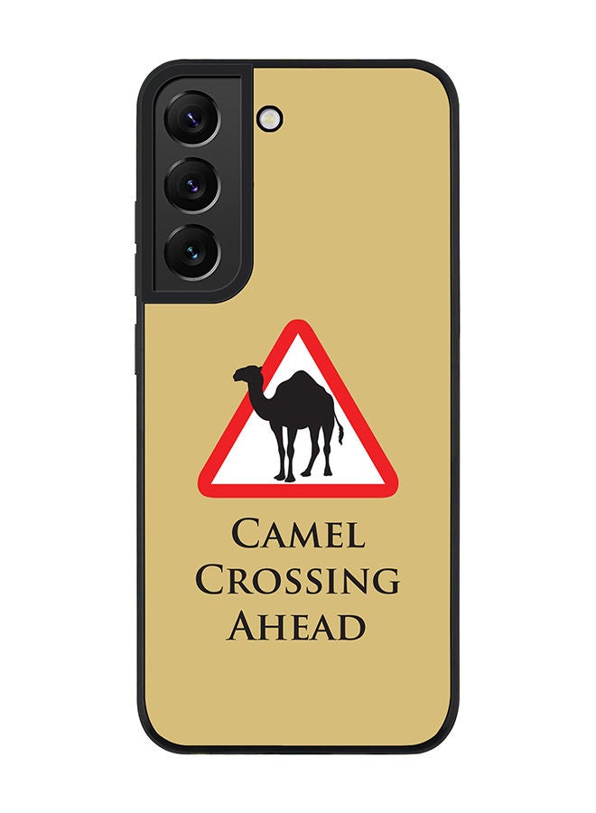 Stylizedd Rugged Black edge case for Samsung Galaxy S21 FE 5G Slim fit Soft Case Flexible Rubber Edges Anti Drop TPU Gel Thin Cover - Camel Crossing - Image 1