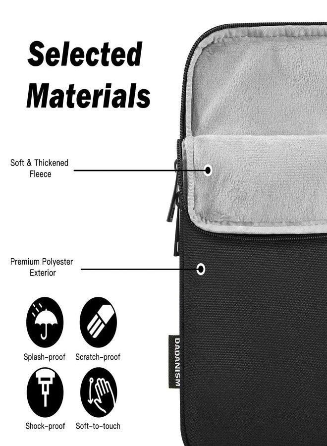 Dadanism 8-9 Inch Tablet Sleeve Bag Carrying Case for All-New iPad Mini 7th/6th 8.3" 2024/2021, iPad Mini 5/4/3/2/1 7.9", Galaxy Tab A7 Lite 8.7"/Tab A 8.0", Tab M8 (4/3/2) 8", Tab M9 9" 2023, Black - Image 3