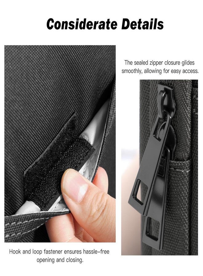 Dadanism 8-9 Inch Tablet Sleeve Bag Carrying Case for All-New iPad Mini 7th/6th 8.3" 2024/2021, iPad Mini 5/4/3/2/1 7.9", Galaxy Tab A7 Lite 8.7"/Tab A 8.0", Tab M8 (4/3/2) 8", Tab M9 9" 2023, Black - Image 5