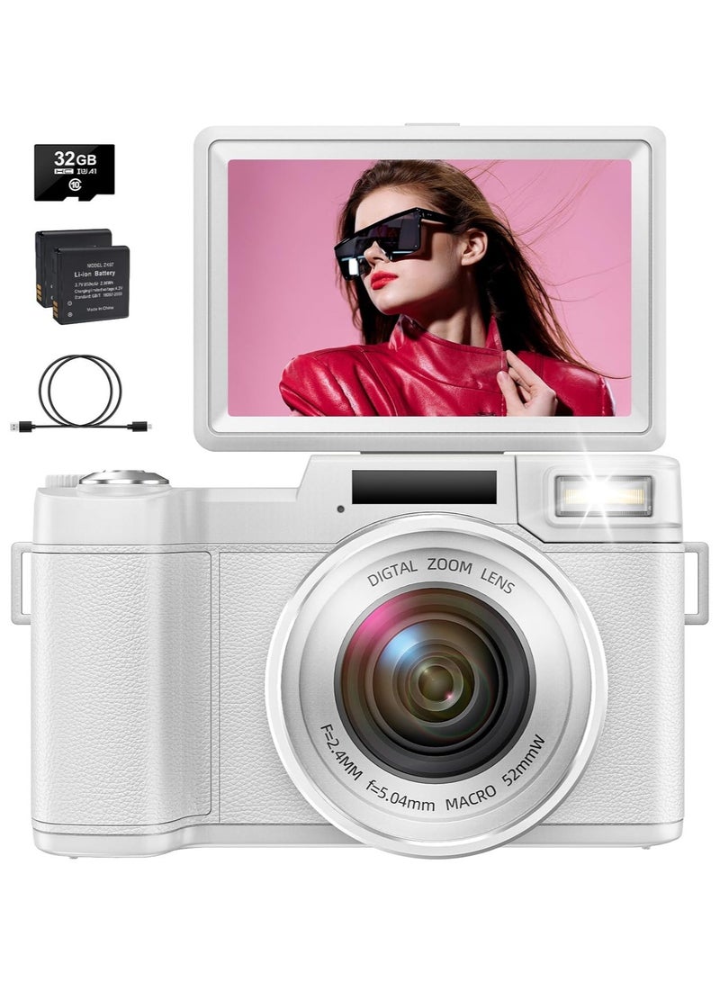 ارواق كاميرا فيديو رقمية بدقة Full HD 4K مع شاشة Flip HD - Image 2