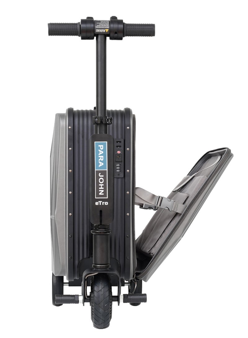 Parajohn Etro Cabin Size 20 inches Rideable Aluminum + Polycarbonate Rechargeable Electric Suitcase Scooter - Image 5