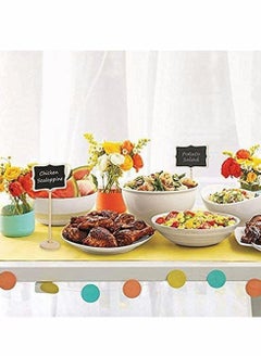 Y&D Mini Stand Chalkboard, Hanging Blackboard Message Board Polygon Chalkboard Signs Double Sided Tabletop School Wedding Birthday Party Bar Sign Event Decoration, 10 PCS  - Image 3