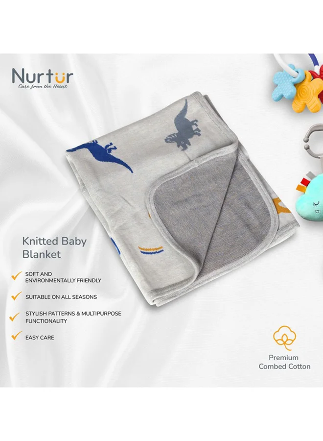 نورتر Soft Baby Blankets For Boys And Girls 100% Combed Cotton Lightweight Fleece