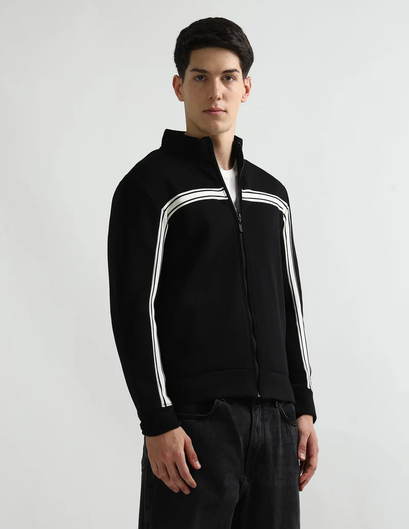 Arrow Black Solid Regular Fit Sweatshirt for Men | Best Price UAE