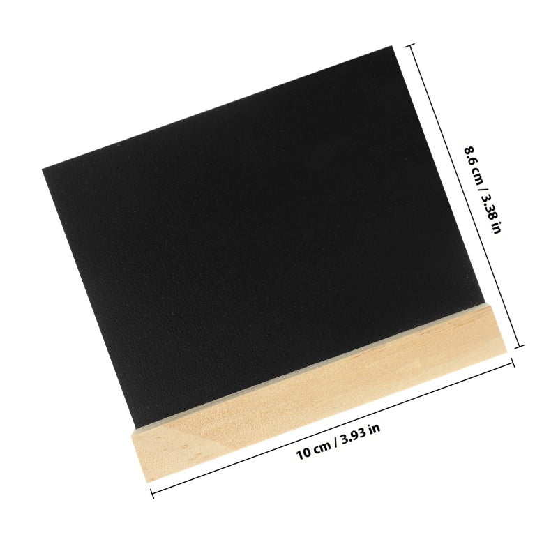 3pcs 10x8 5cm Double Sided Wooden Chalkboard Signs With Stand For Party Decoration And Message Writing - Image 3