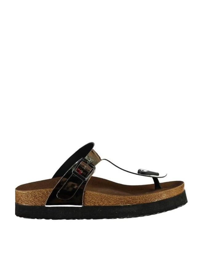 Fox Shoes صنادل نسائية ذهبية B777731034 - Image 1
