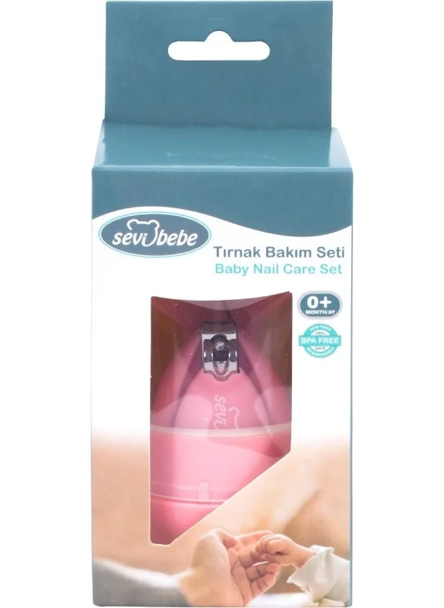 Sevi Bebe Baby Natural Brush Comb + Nail Care Set