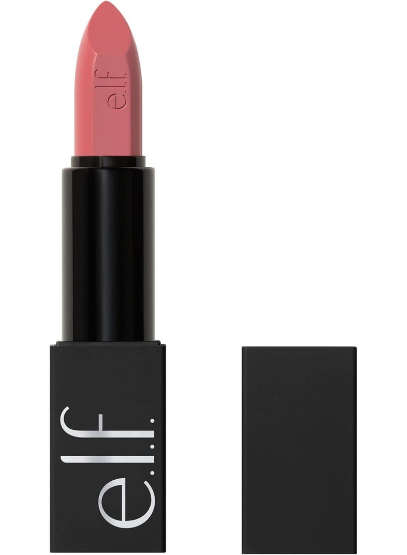 elf O Face Satin Lipstick, Richly Pigmented, Nourishing & Long-Lasting Creamy Lipstick, Infused With Jojoba, Vegan & Cruelty-Free, Effortless - Image 1