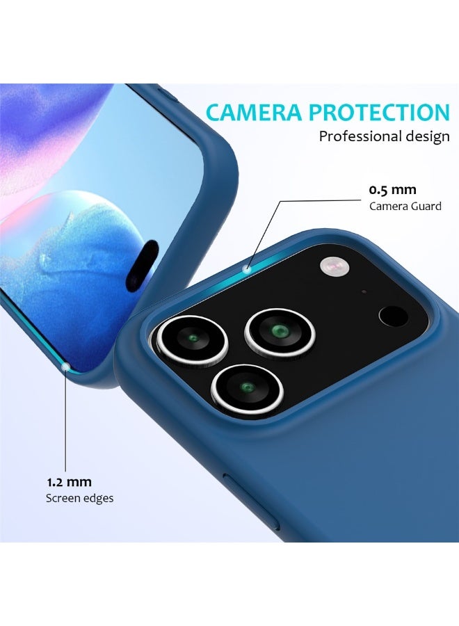 BORTONY iPhone 17 Pro Max Case Soft Jelly Silicone iPhone 17 Pro Cover Inside Microfiber Lining Shockproof Protective Phone Case for iPhone 17 Pro Max 6.9 inch - Image 3
