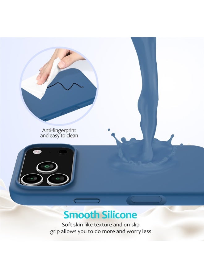 BORTONY iPhone 17 Pro Max Case Soft Jelly Silicone iPhone 17 Pro Cover Inside Microfiber Lining Shockproof Protective Phone Case for iPhone 17 Pro Max 6.9 inch - Image 4