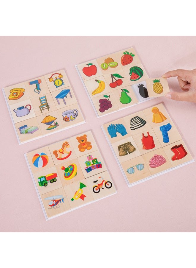 Children's Shadow Matching Jigsaw Puzzle Shape Recognition Game Shape Recognition Early Education Puzzle Enlightenment Wooden Toy - Image 4