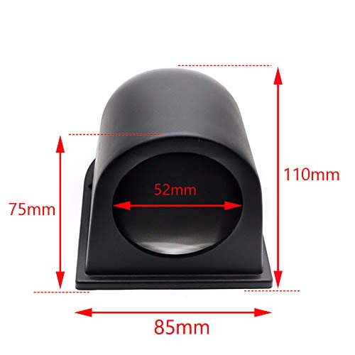 ESUPPORT Universal Car Motor 2" 52MM Black ABS Plastic Gauge Meter Dash Dashboard Mount Pod Holder - Image 4
