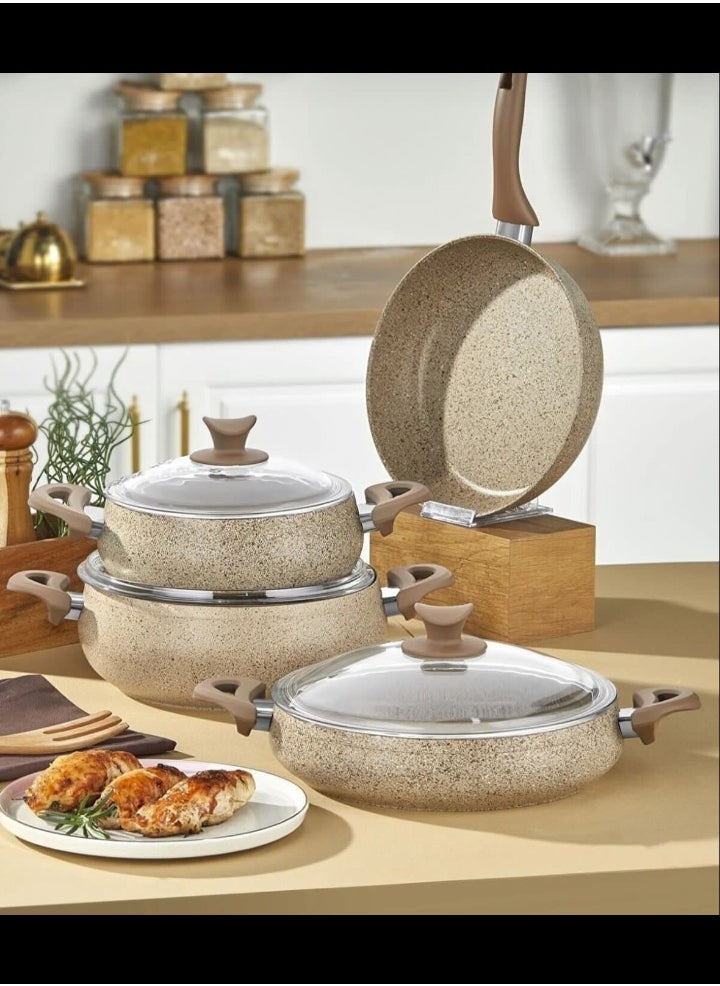 Taj 7-piece granite cookware set from Master Cook, golden - pzsku/Z7472A349F0C681B405F9Z/45/_/1722655792/b862f610-95d4-47ff-aa8f-9d015f2aad43