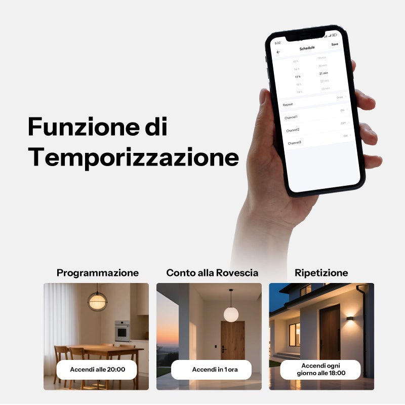 SONOFF TX Gen2 Smart Wall Touch Switch, 1-Channel 120-Type Panel, 2.4GHz Wi-Fi, eWeLink App Control, Matter Compatible, Works with Apple Home/Google Home/Amazon Alexa - T6-1C-120M - Image 5