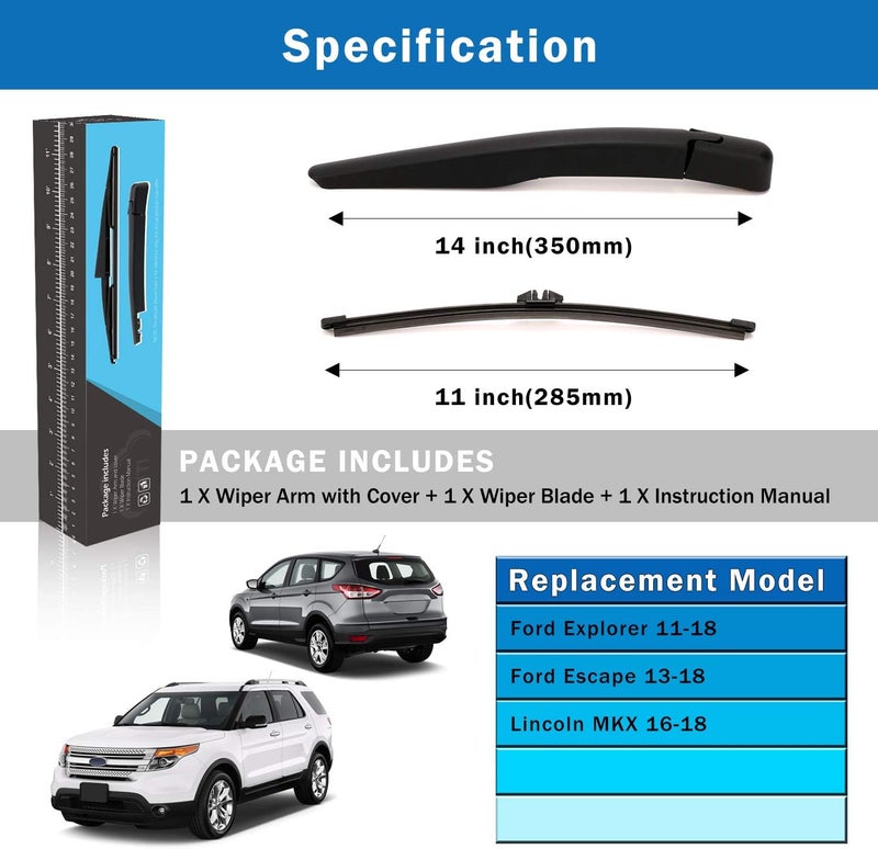 WTI Rear Windshield Wiper Kit for Ford and Lincoln - Image 5
