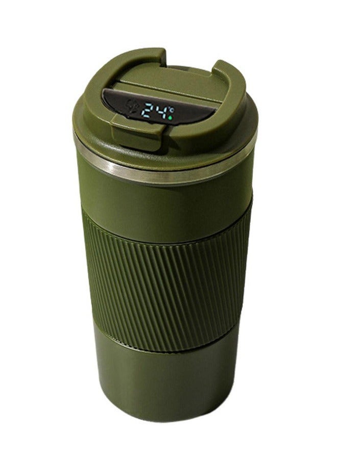 Travel Mug Coffee Cups Thermal Insulated Vacuum Insulation Stainless Steel Bottle for Hot Cold Drinks 510ml-Green  - Image 2