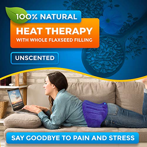 PhysioNatural Microwavable Extra Large Heating Wrap for Lower Back, Waist, Stomach, and Shoulder – Moist Heat Therapy Pad for Instant Pain Relief in Case of Aches, Muscle Spasms, Slipped Discs, and Surgery Recovery - Image 5