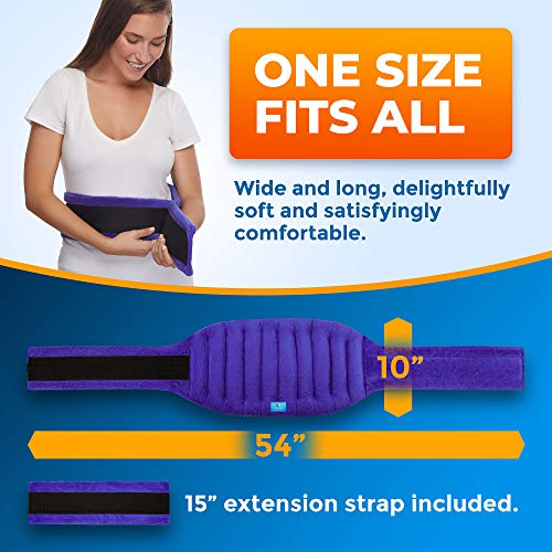 PhysioNatural Microwavable Extra Large Heating Wrap for Lower Back, Waist, Stomach, and Shoulder – Moist Heat Therapy Pad for Instant Pain Relief in Case of Aches, Muscle Spasms, Slipped Discs, and Surgery Recovery - Image 3