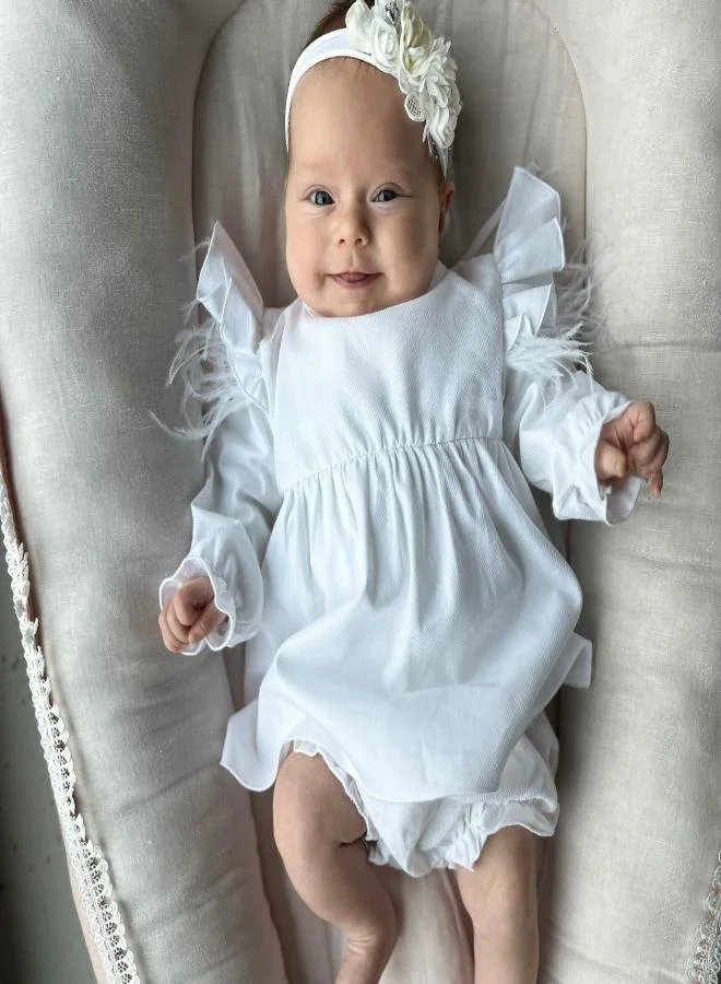 Jamiks Ruffled Feather Dress