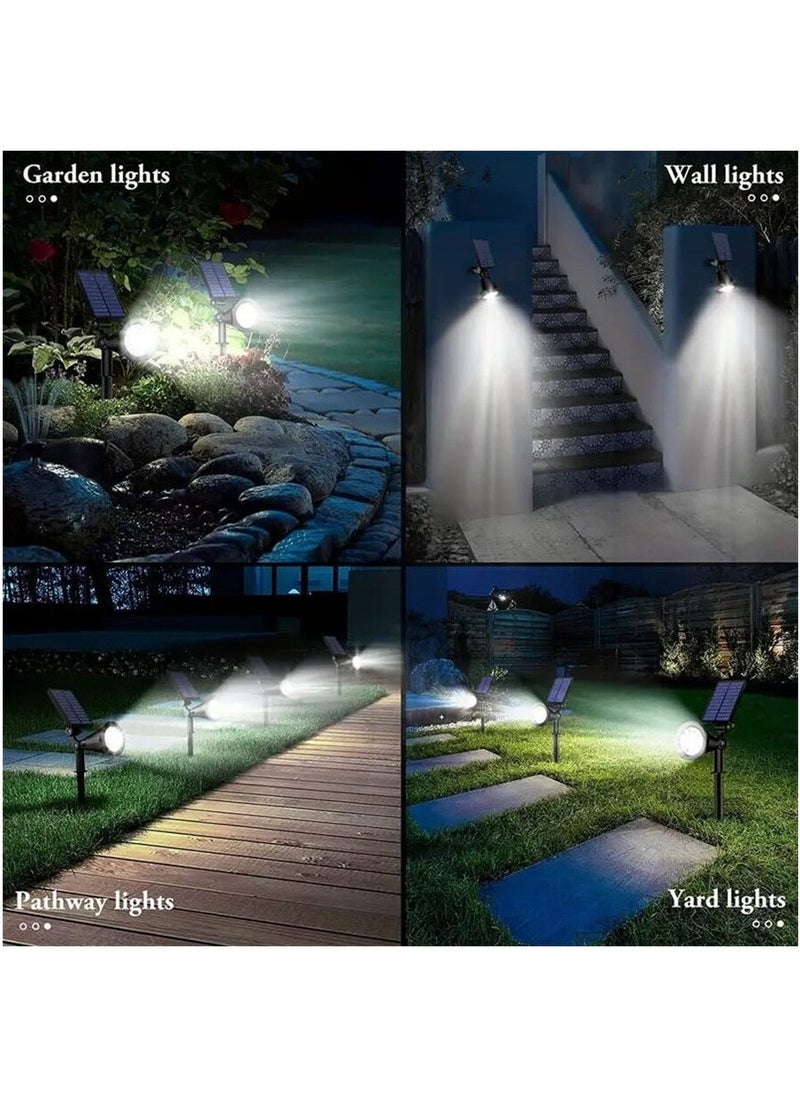عربست 18LED أضواء المسار الشمسية في الهواء الطلق ساحة أضواء الشمسية لحديقة المناظر الطبيعية مسار ساحة الفناء درب الممشى الأضواء الكاشفة الشمسية للماء للطرق والممرات والمرائب  - Image 2