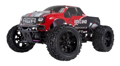Redcat Racing Volcano EPX 110 Scale Electric RC Monster Truck 4WD RC Truck with 24GHz Radio Waterproof Electronics 19T Brushed 550 Motor Battery Charger Red - Image 1