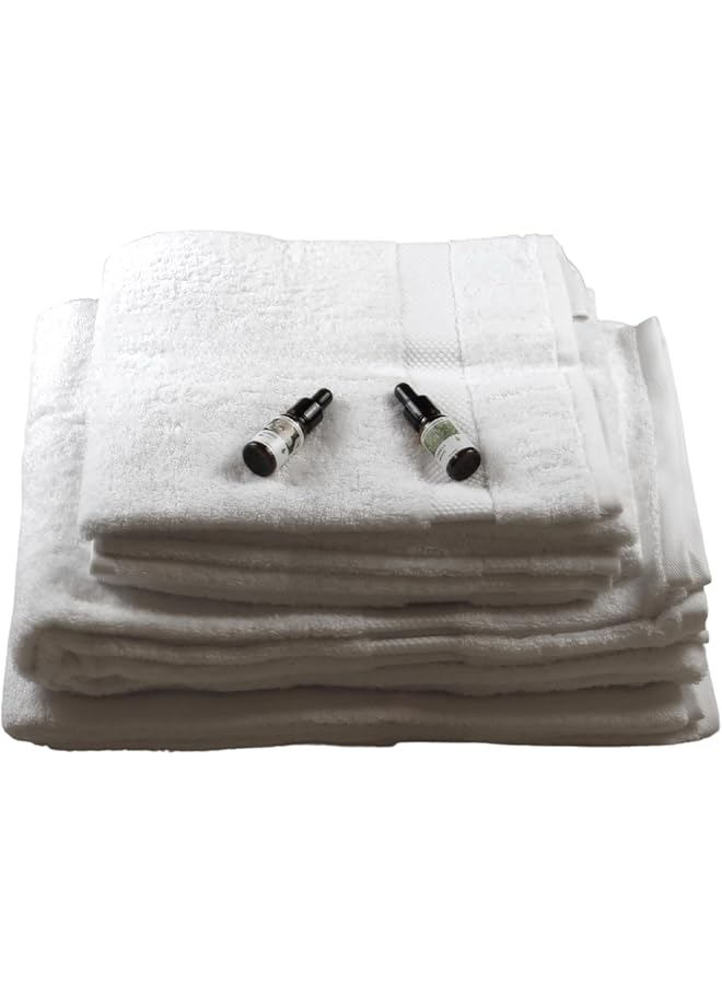 The Bros Luxurious 100% Egyptian Cotton Towel Set, 8-Pieces, 600 GSM, Ultra-Soft & Highly Absorbent - Image 1