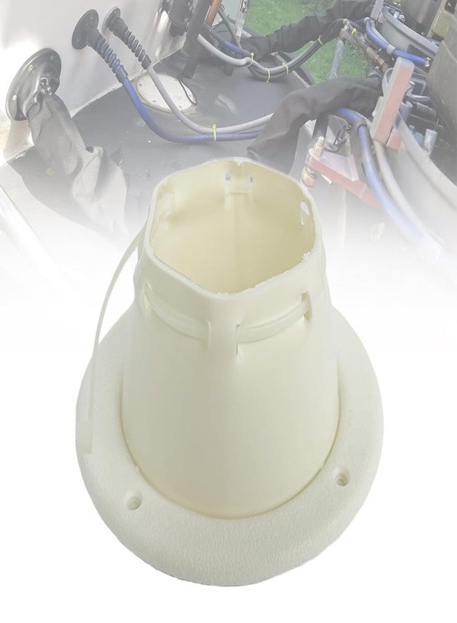 asdmm Marine Cable Boot - Boat Transom Steering Wires Boot Protect Fuel Lines (White, 4 2/5" ID) - Image 1