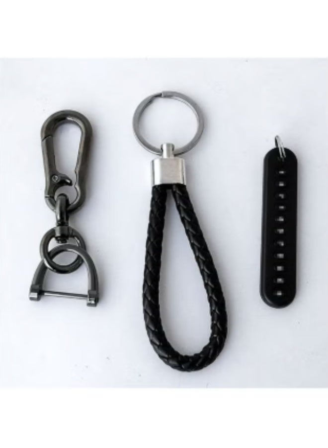 Anti-lost Car Keychain with Phone Number Card Keyring Phone Number Plate Key Ring Auto Vehicle Key Chain Accessories - Image 2