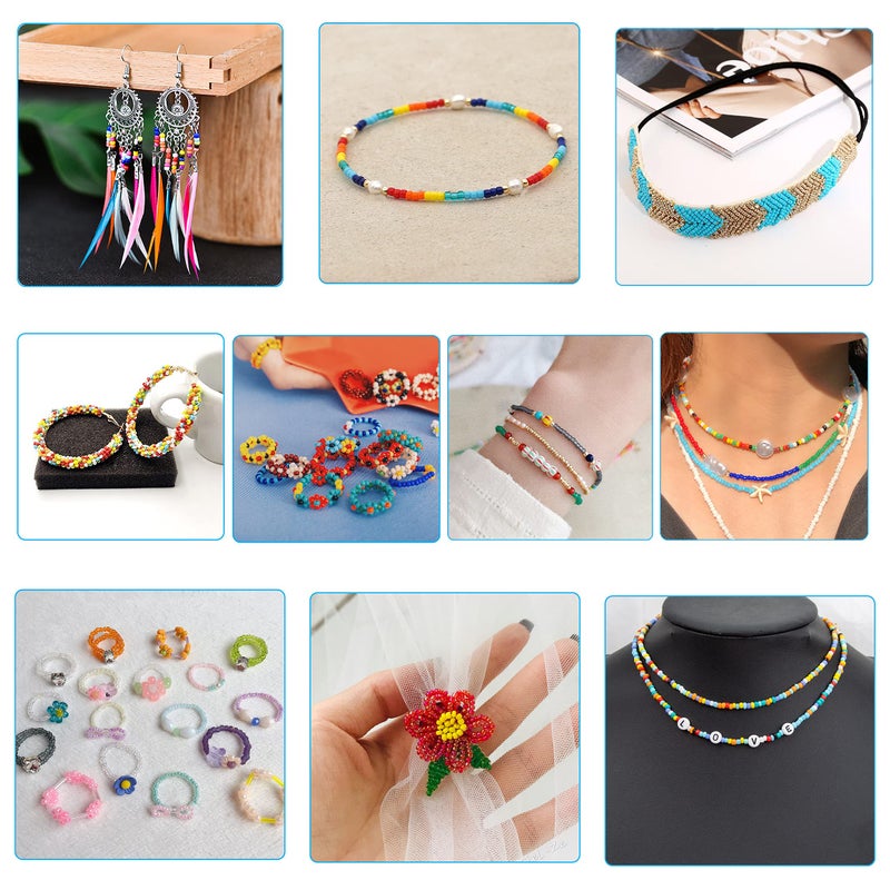 Bala&Fillic Size 11/0 Glass Seed Beads About 15600pcs in Box 24 Multicolor Assortment Craft Seed Beads for Jewelry Making (About 650pcs/Color, 24 Colors - Image 5