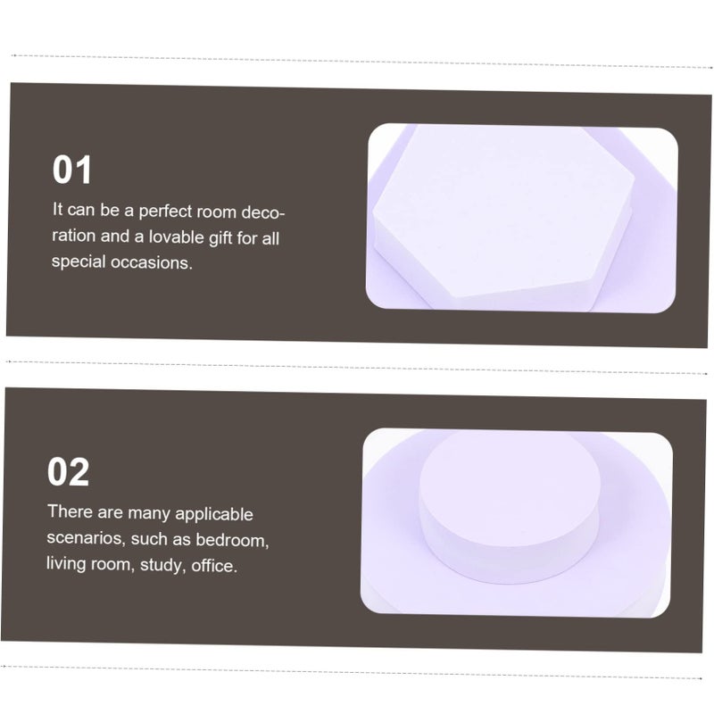 Geometric Photography Props 8pcs High Density Blocks Lavender for Photoshoots - Image 4