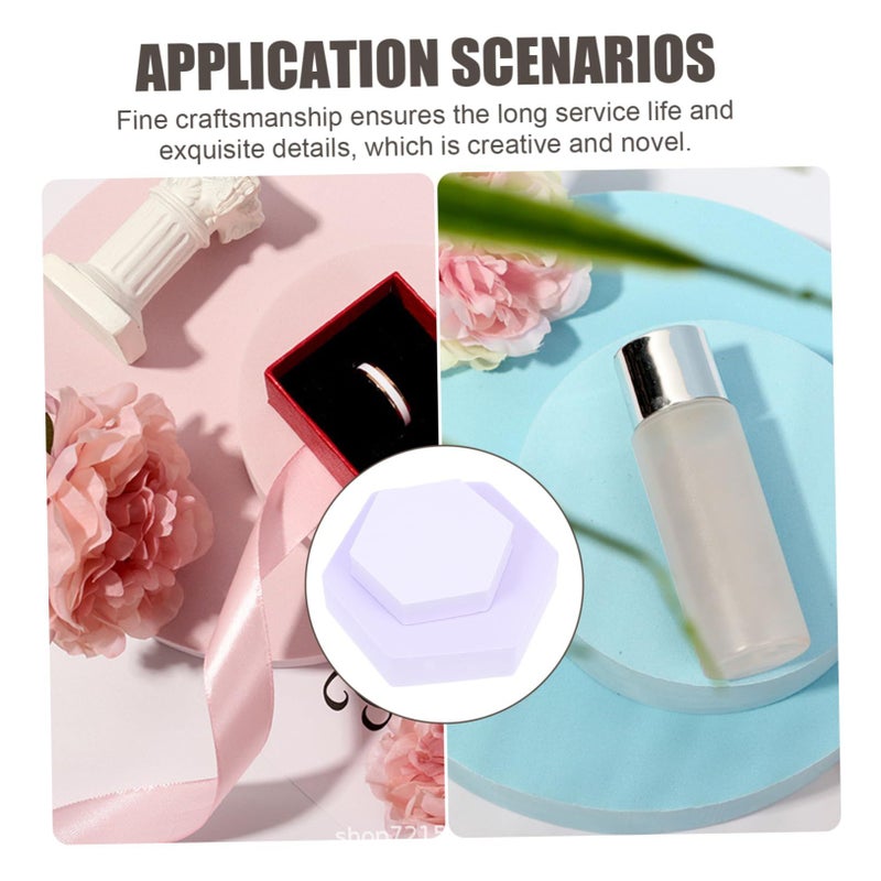 Geometric Photography Props 8pcs High Density Blocks Lavender for Photoshoots - Image 5