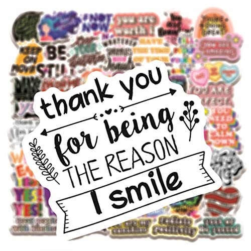 iDream Self-Adhesive Glossy Inspirational Quotes Stickers, 3-5 cm (Set of 50) – Motivational Vinyl Decals for Laptop, Journal, Water Bottle & More - Image 5
