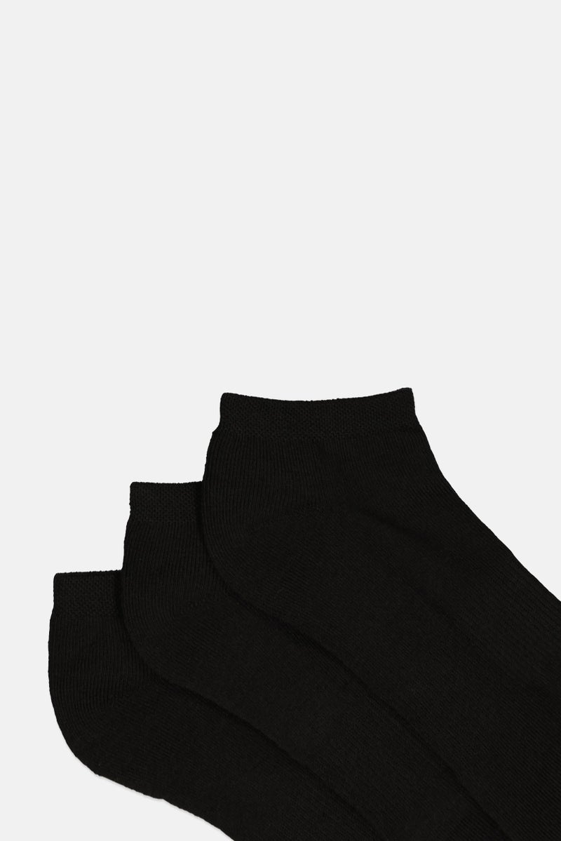 Ellesse Men 6 Pairs Brand Logo Trainer Socks, Black - Image 2