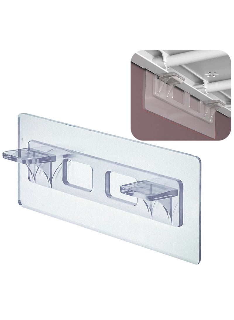 SYOSI 12 Pcs Adhesive Shelf Brackets, No Drill Shelf Support Pegs Punch Free Shelf Pins Cabinet Shelf Clips for Kitchen Cabinet Book Shelves Closet Clapboard Layer - Image 1
