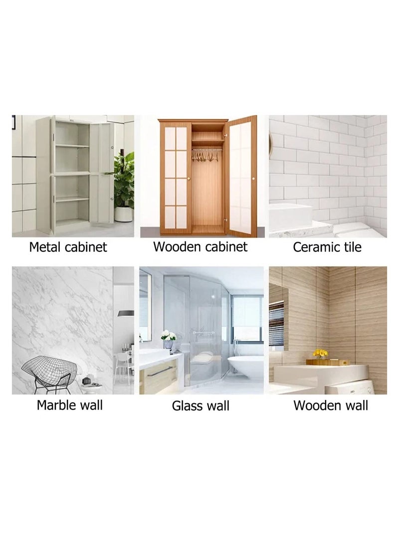 SYOSI 12 Pcs Adhesive Shelf Brackets, No Drill Shelf Support Pegs Punch Free Shelf Pins Cabinet Shelf Clips for Kitchen Cabinet Book Shelves Closet Clapboard Layer - Image 5