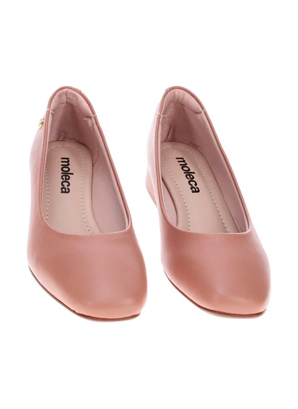 MOLECA Moleca Ladies Low Heel Sandals Beige | Made In Brazil