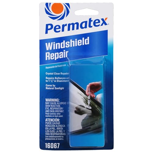 Permatex 16067 Bullseye Windshield Repair Kit 025 oz Syringe 025 Ounce Syringe  White