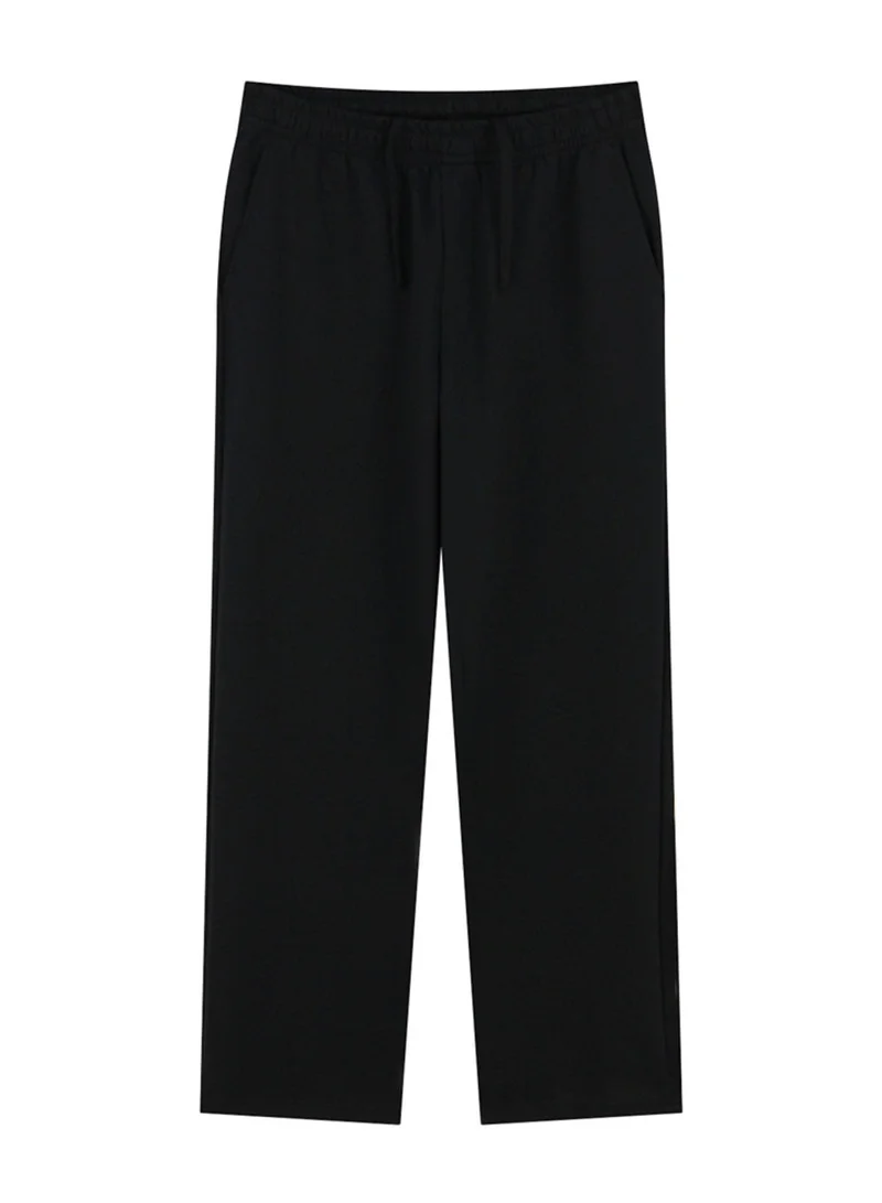 GIORDANO Men’s Regular Straight Interlock Jogger with Elastic Waist