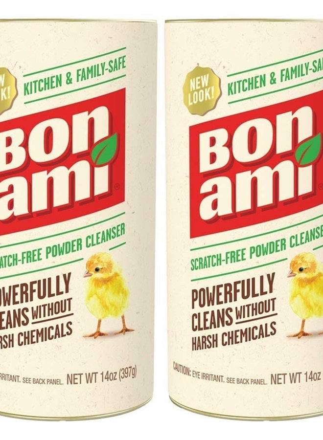 Bon ami Powder Cleanser for Kitchens & Bathrooms - All Types of Surfaces, Cleans Grime & Dirt, Polishes Surfaces, Absorbs Odors (2 Pack) - Image 1
