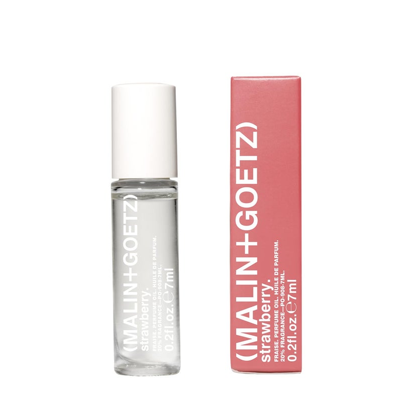 (MALIN+GOETZ) زيت عطر MALIN+GOETZ | عطر مركز بروائح مميزة - جلد، روم داكن، قنب، فراولة | كرة رول مناسبة للسفر | نباتي وخالي من القسوة | 0.2 أونصة سائلة - Image 1