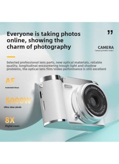 Generic Retro Ccd Camera Campus High-definition Student Entry-level Camera Digital Dual Camera Travel Can Upload Mobile Phone-Body Color:5000w Pink + Front And Rear Dual Cameras + Can Upload Mobile Phones  - Image 2
