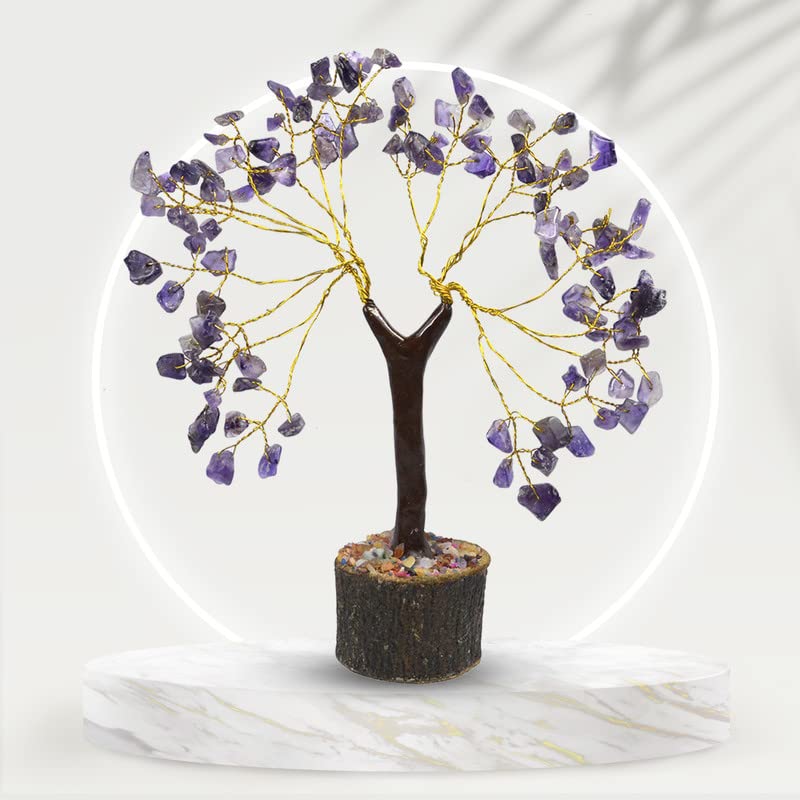 Reiki Crystal Products Amethyst Stone Tree 100 Beads Crystal Tree Stone Tree Showpiece - Image 4