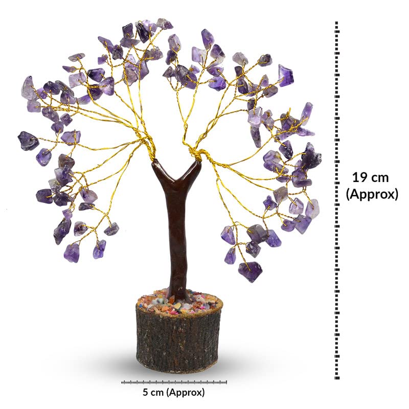 Reiki Crystal Products Amethyst Stone Tree 100 Beads Crystal Tree Stone Tree Showpiece - Image 3